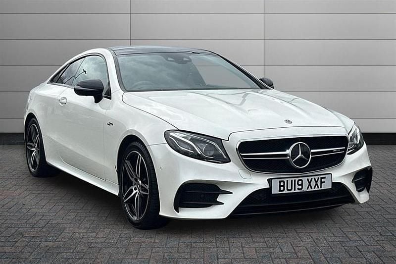 Designo diamond white Used 2019 Mercedes E53 AMG Premium Coupe | £36,495 (Fair price) - Image 1/4
