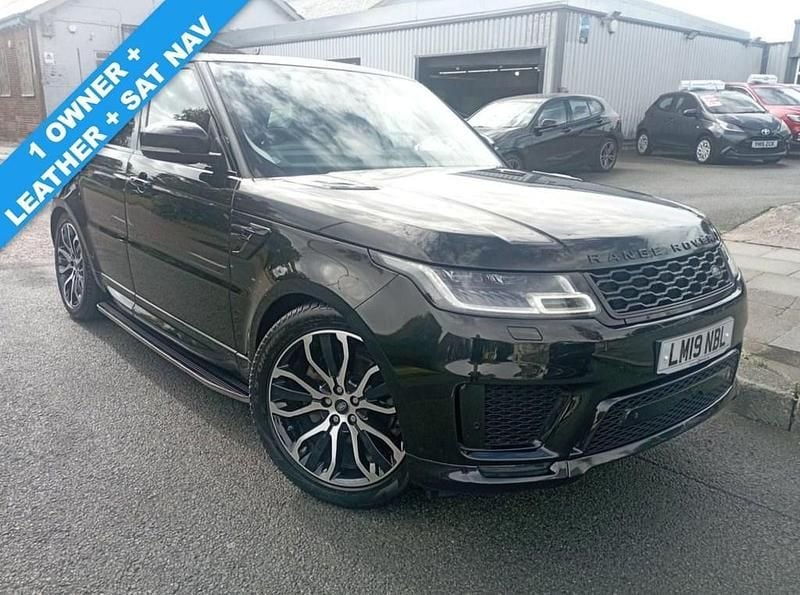 Black Used 2019 Land Rover Range Rover Sport HSE SUV | £27,977 (Good price) - Image 1/3
