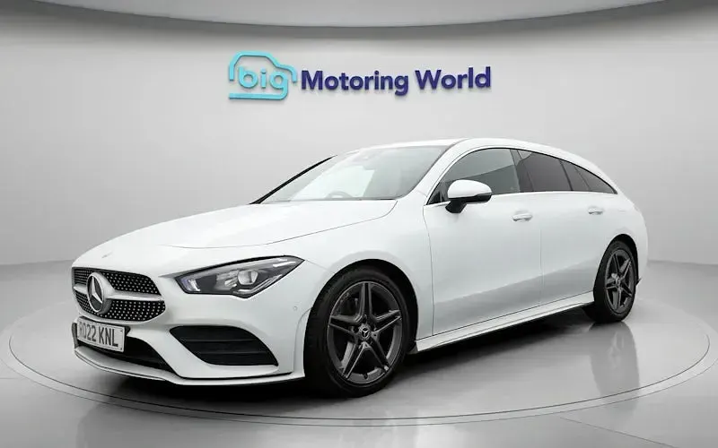 Used Mercedes CLA200 AMG Line Premium 163 HP (119 kW) 2022 White Coupe