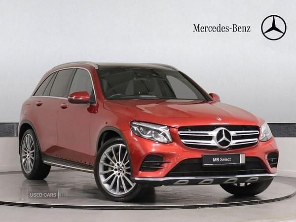 Red Used 2018 Mercedes GLC350 AMG line Estate | £25,995 (Fair price) - Image 1/4