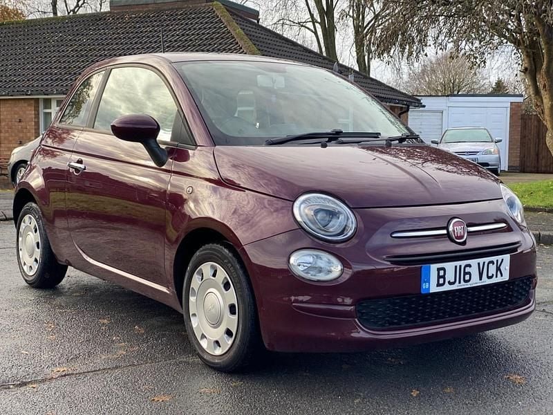 Red Used 2016 Fiat 500 Pop Hatchback | £5,999 (Good price) - Image 1/4
