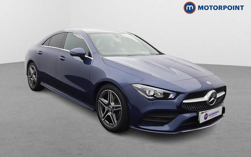 Blue Used 2022 Mercedes CLA180 AMG line Sedan | £23,499 (Good price) - Image 1/4