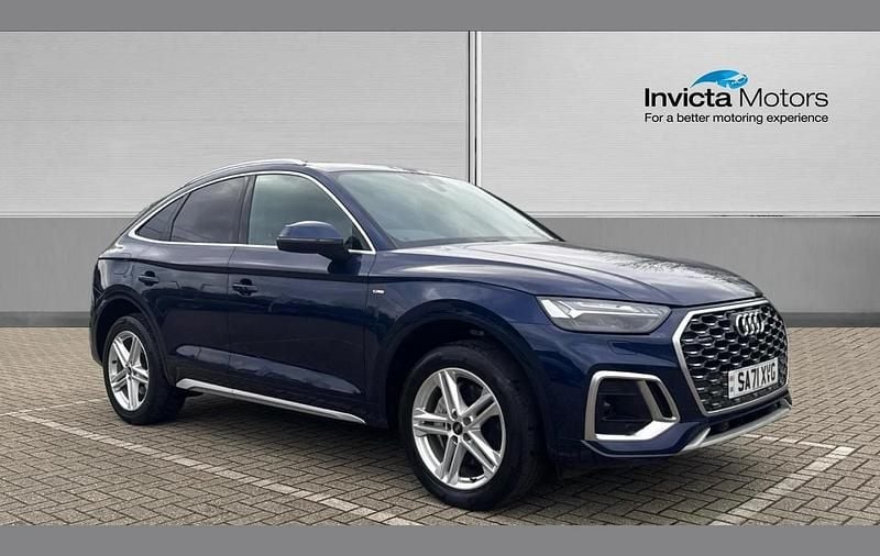 Blue Used 2021 Audi Q5 Sportback S-Line SUV | £27,899 (Good price) - Image 1/4