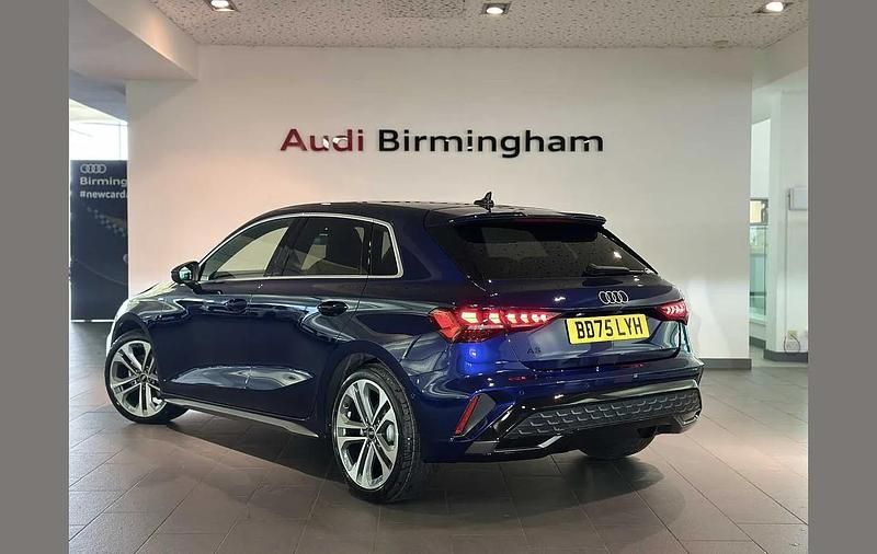 New Audi A3 S-Line 150 HP (110 kW) 2025 Blue Hatchback