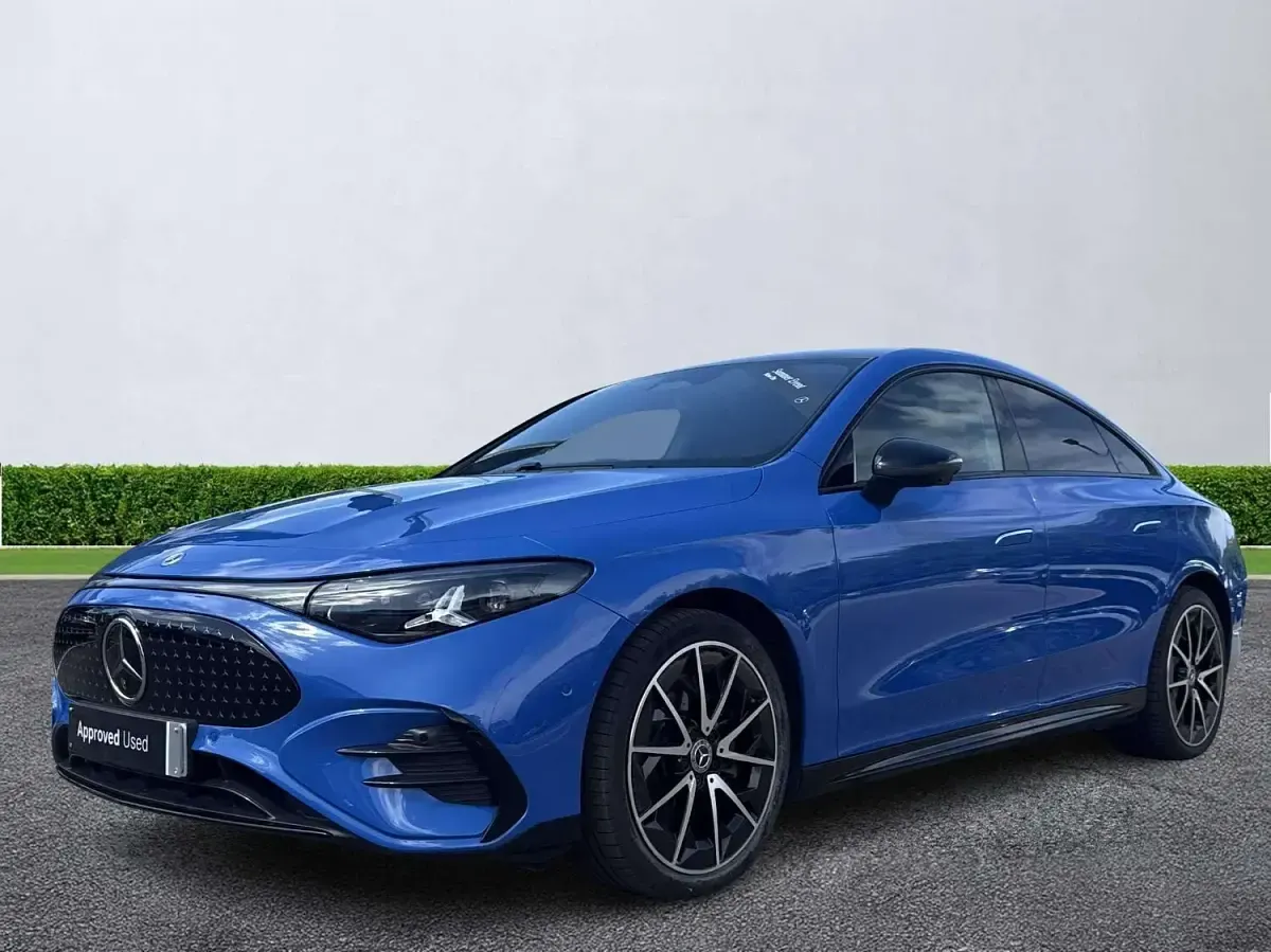 Used Mercedes CLA 250+ AMG line 200 kW (272 HP) 2025 Blue Sedan