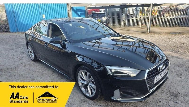 Black Used 2020 Audi A5 Sportback Sport Hatchback | £20,090 (Good price) - Image 1/4
