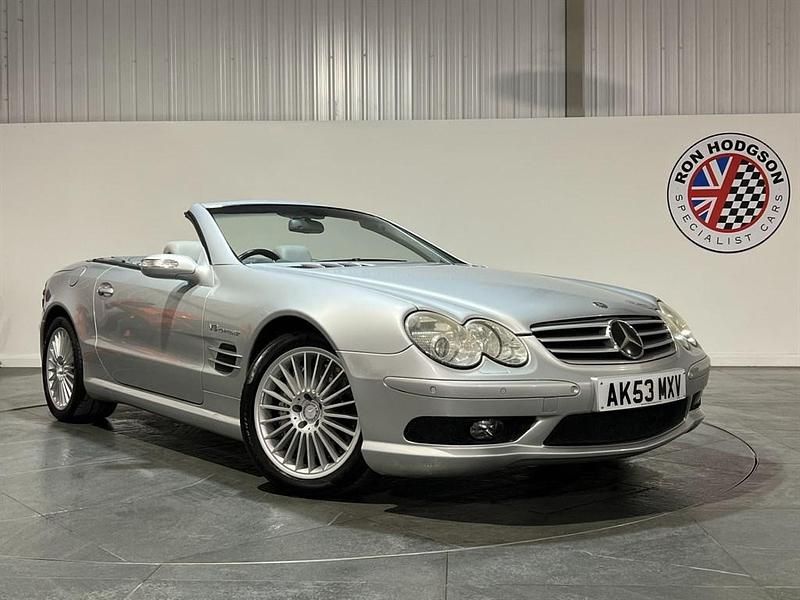 Used Mercedes SL55 AMG AMG 476 HP (350 kW) 2003 Brilliant silver Cabriolet