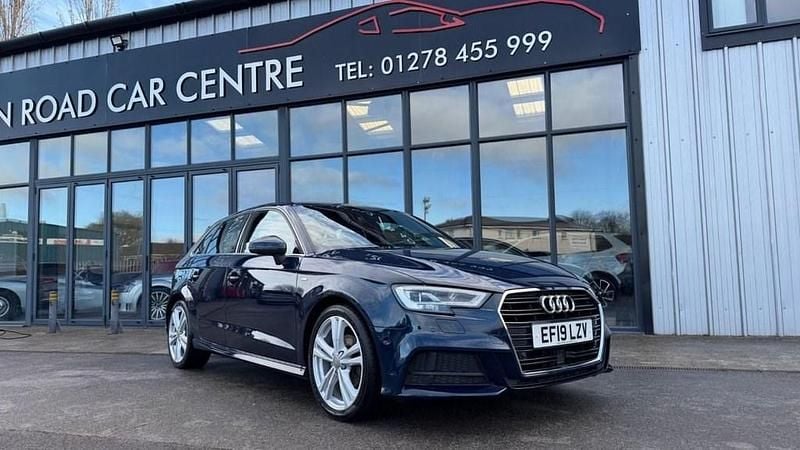 Used Audi A3 Sportback S-Line 2019 Blue Hatchback