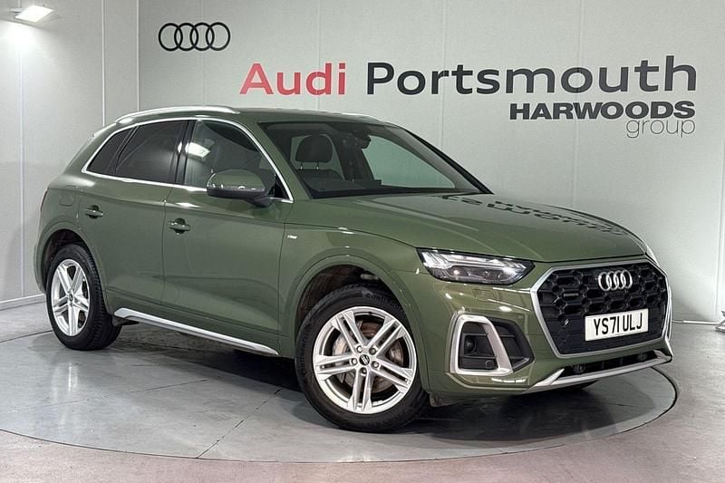 Green Used 2021 Audi Q5 S-Line SUV | £31,690 (Fair price) - Image 1/4