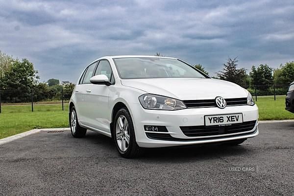 White Used 2016 VW Golf VII Match Hatchback | £9,995 (Fair price) - Image 1/4
