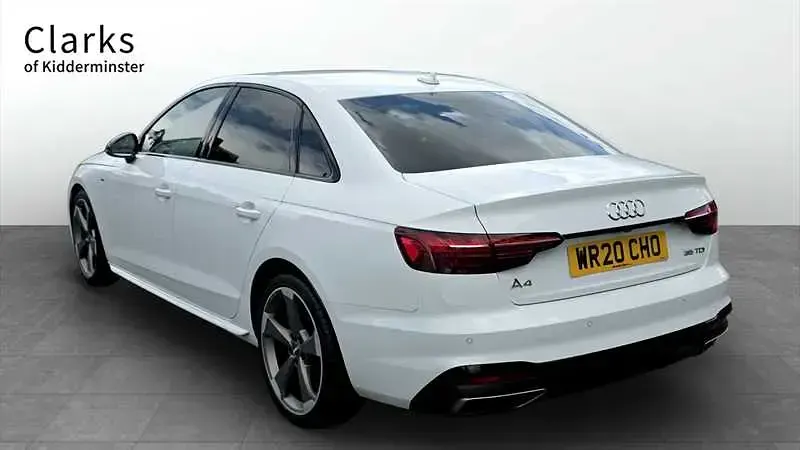 Used Audi A4 Black Edition 163 HP (119 kW) 2020 White Sedan
