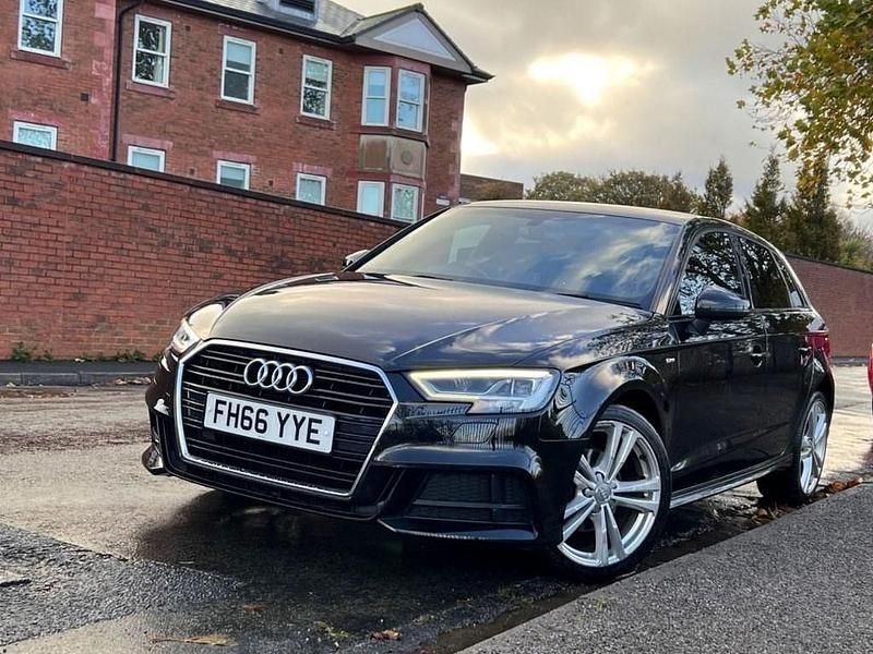 Used Audi A3 Sportback S-Line 110 HP (80 kW) 2016 Black Hatchback