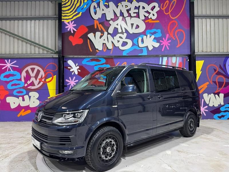 Used VW T6 Highline 204 HP (150 kW) 2017 Blue Van