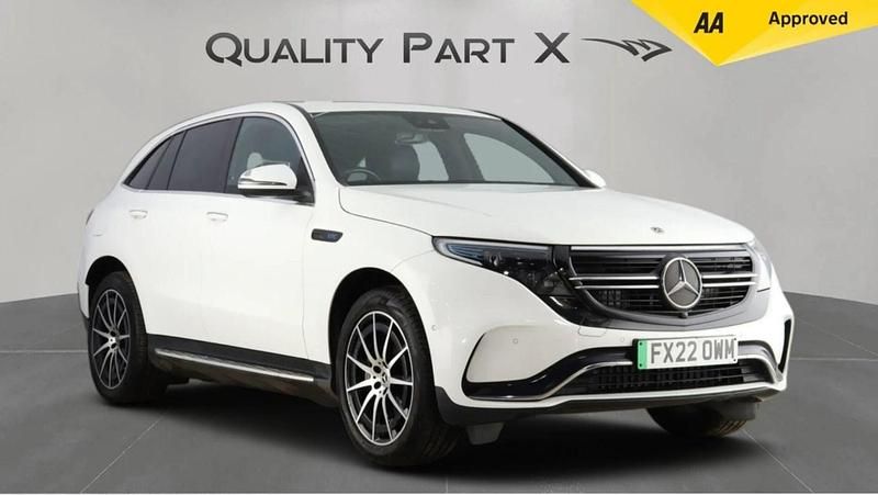 Used Mercedes EQC400 AMG line 300 kW (408 HP) 2022 White SUV