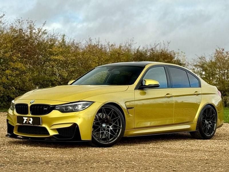 Yellow Used 2018 BMW M3 Competition Edition Sedan | £35,989 (Good price) - Image 1/4