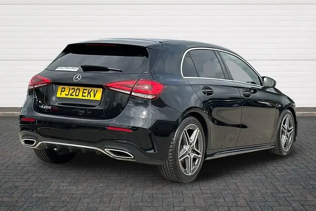 Used Mercedes A200 AMG line 163 HP (119 kW) 2020 Black Hatchback
