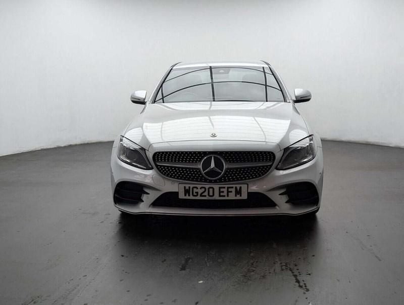 Used Mercedes C200 AMG Line Premium 198 HP (145 kW) 2019 Silver Sedan