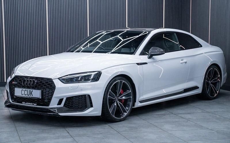 Used Audi RS5 Comfort 450 HP (330 kW) 2018 White Coupe