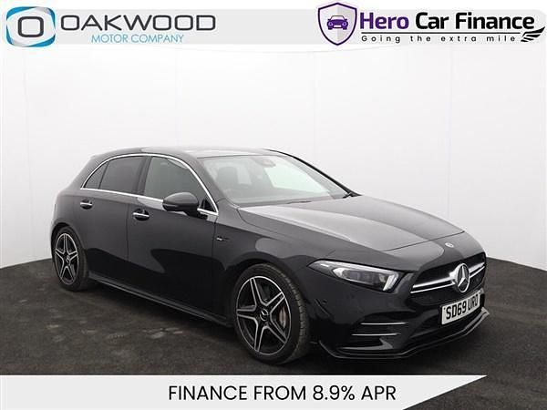 Black Used 2019 Mercedes A35 AMG Premium Plus Hatchback | £23,525 (Fair price) - Image 1/2