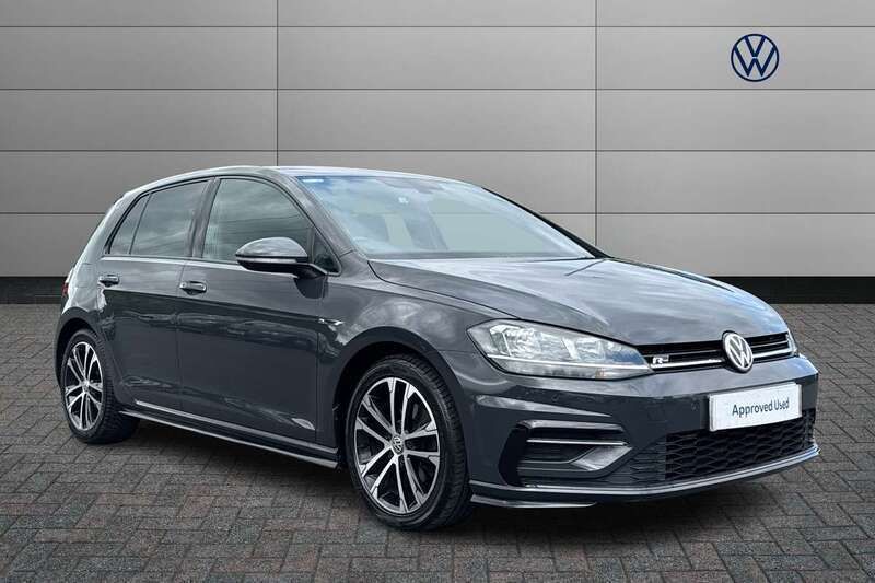 Grey Used 2018 VW Golf VII R-line Hatchback | £13,999 (Fair price) - Image 1/4
