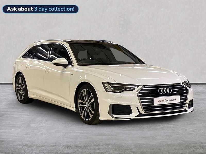 White Used 2020 Audi A6 S-Line Estate | £23,383 (Good price) - Image 1/4
