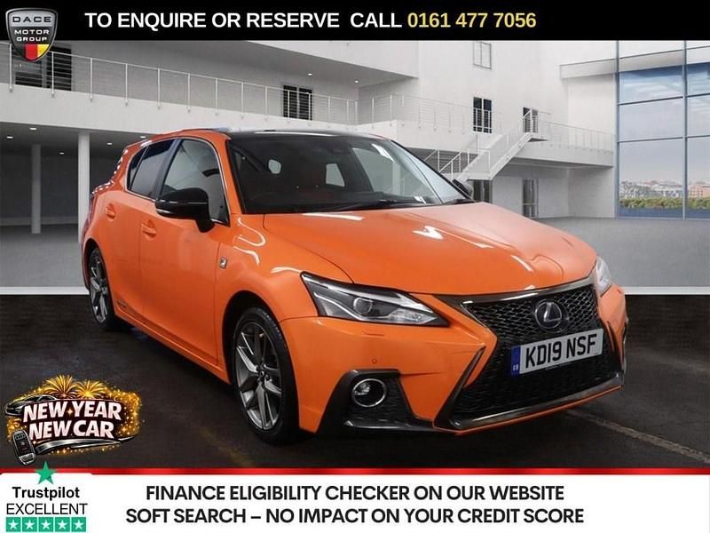 Orange Used 2019 Lexus CT200h Sport Line Hatchback | £16,270 (Fair price) - Image 1/4
