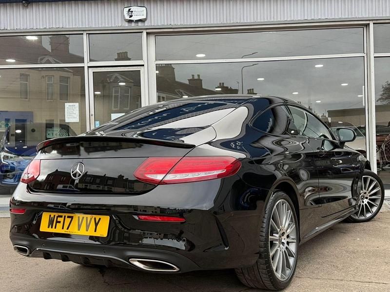 Used Mercedes C200 AMG Line Premium 184 HP (135 kW) 2017 Black Coupe