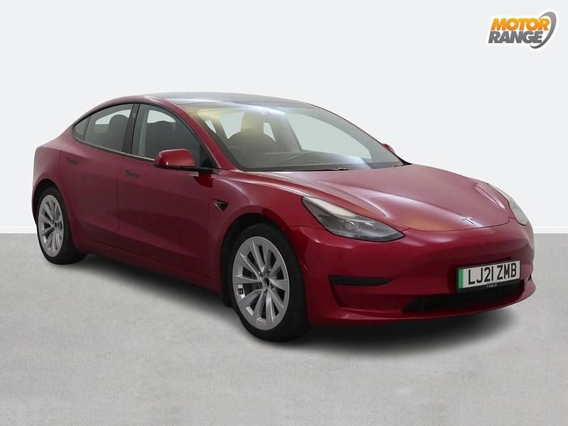 Red Used 2021 Tesla Model 3 Standard Range Sedan | £16,895 (Fair price) - Image 1/4