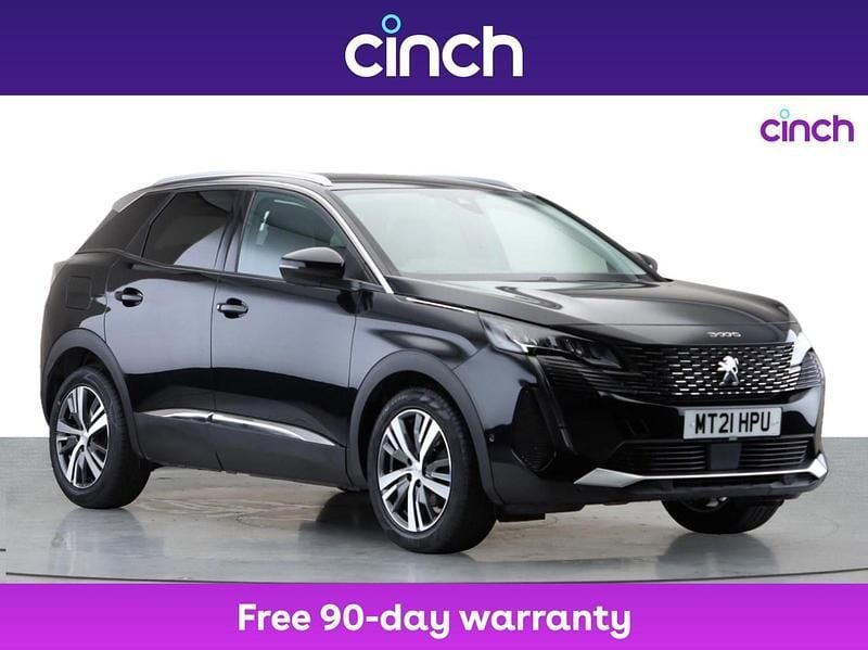 Black Used 2021 Peugeot 3008 Allure Premium SUV | £15,499 (Fair price) - Image 1/3