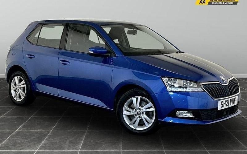 Blue Used 2021 Skoda Fabia SE Hatchback | £7,795 (Good price) - Image 1/2