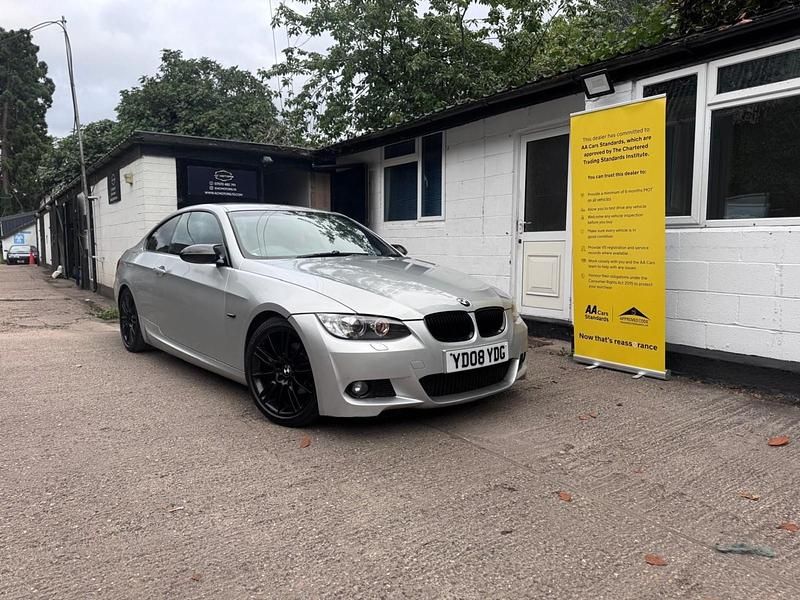 Silver Used 2008 BMW 320 M Sport Coupe | £4,995 (Expensive) - Image 1/4