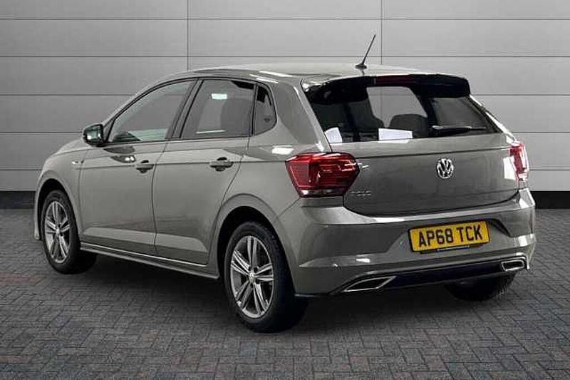 Used VW Polo R-line 115 HP (84 kW) 2019 Limestone grey Hatchback