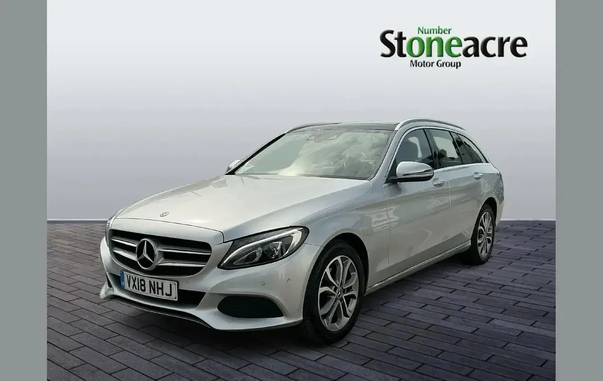 Used Mercedes C220 Premium 168 HP (123 kW) 2018 Silver Estate