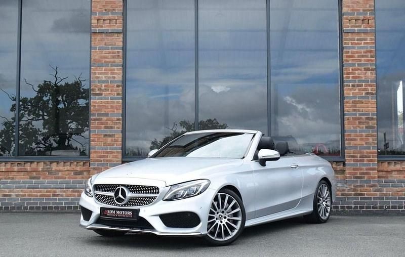 Silver Used 2017 Mercedes C250 AMG line Cabriolet | £18,950 (Fair price) - Image 1/4