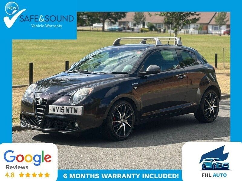 Black Used 2015 Alfa Romeo MiTo Quadrifoglio Verde Hatchback | £3,899 (Fair price) - Image 1/3