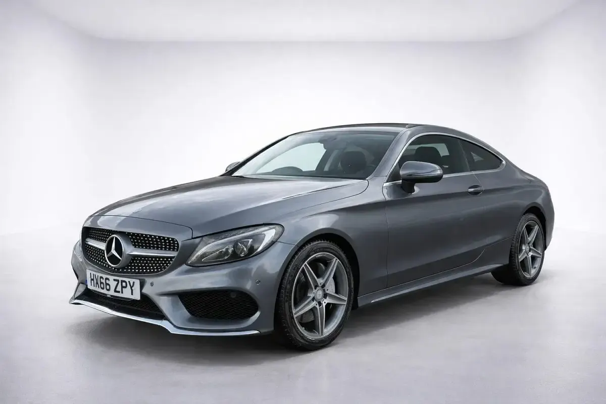 Used Mercedes C200 AMG line 2016 Grey Coupe