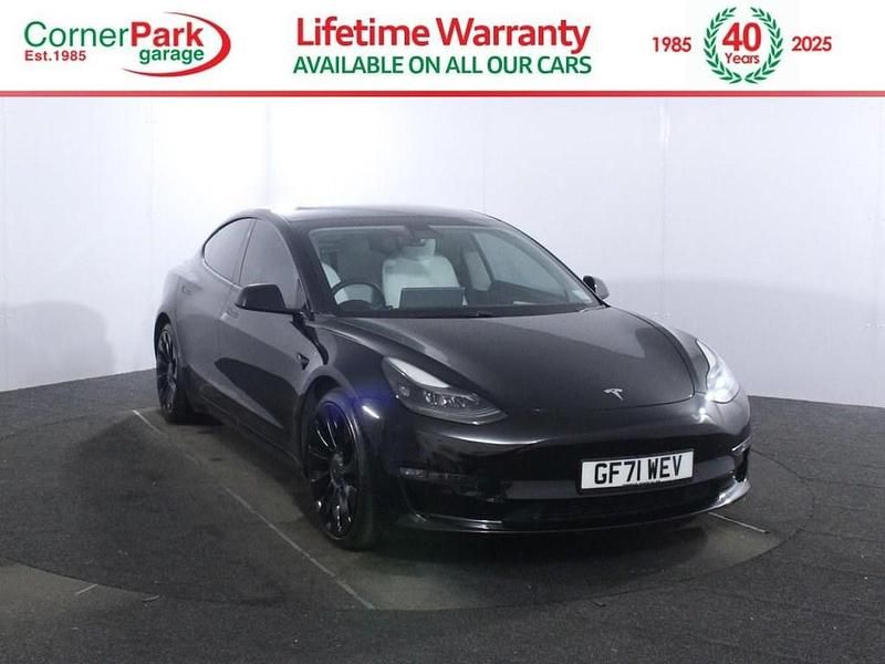 Used Tesla Model 3 Performance 461 kW (627 HP) 2021 Black Sedan