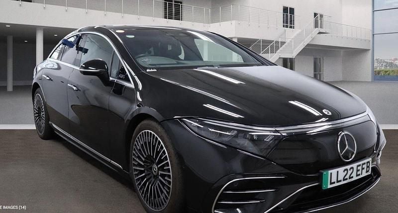 Black Used 2022 Mercedes EQS450+ AMG Line Premium Plus Sedan | £45,000 (Good price) - Image 1/4