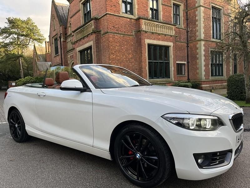 White Used 2017 BMW 218 Sport Line Cabriolet | £10,981 (Fair price) - Image 1/4