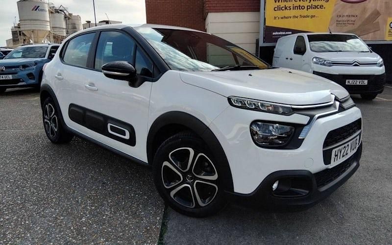 White Used 2022 Citroën C3 PureTech Hatchback | £10,895 (Fair price) - Image 1/4