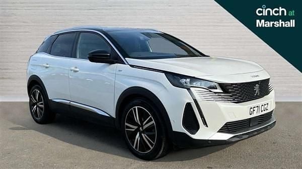 White Used 2021 Peugeot 3008 Premium Estate | £16,907 (Fair price) - Image 1/4