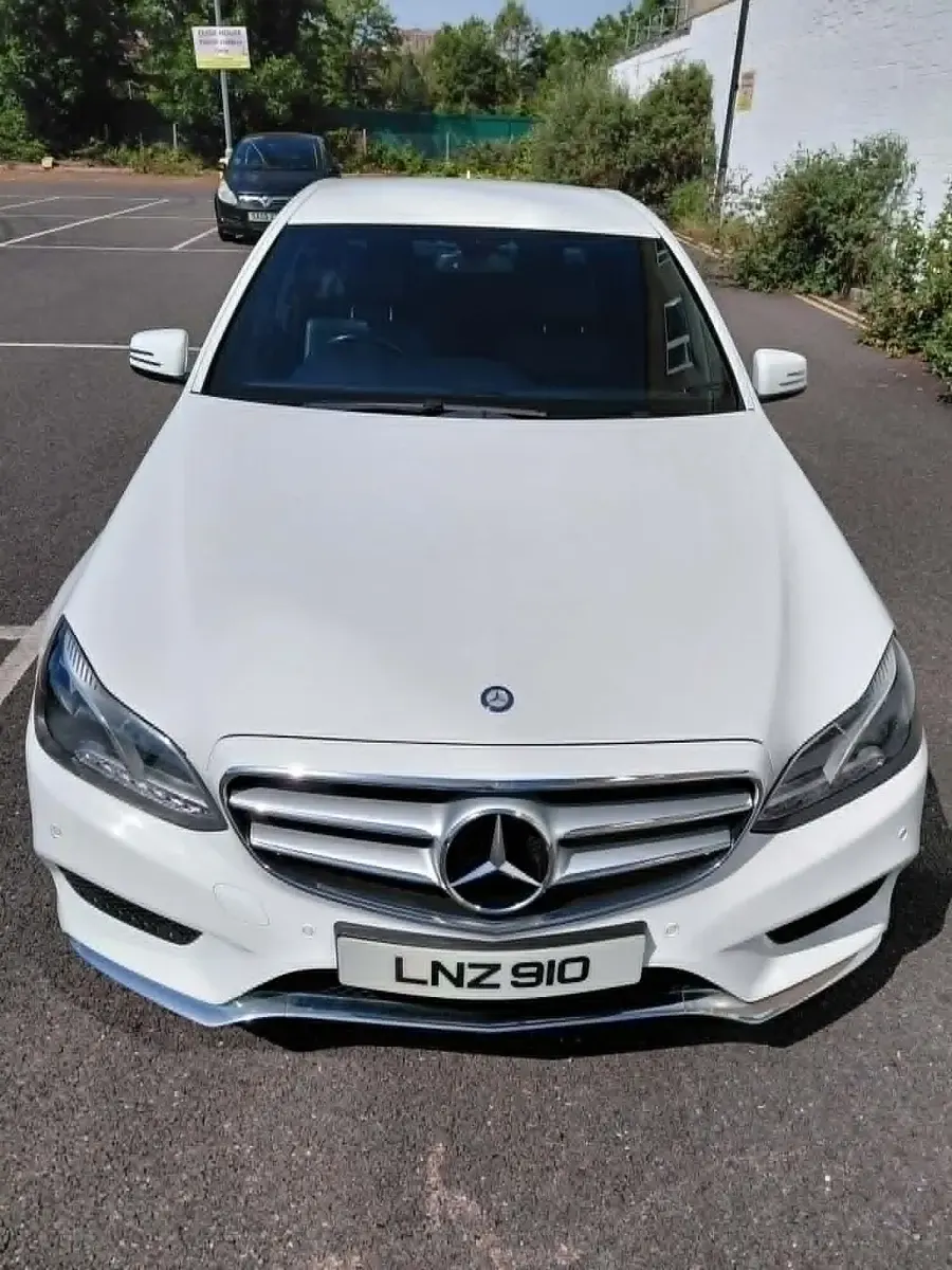Used Mercedes E220 AMG 2014 White Sedan