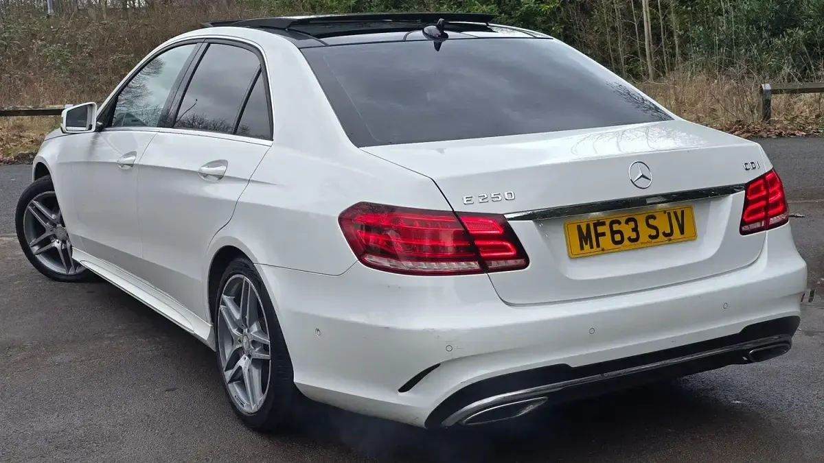 Used Mercedes E250 AMG 2013 White Sedan