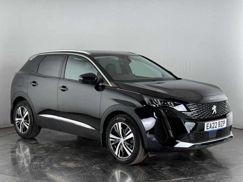 Black Used 2022 Peugeot 3008 Allure Premium Hatchback | £18,500 (Good price) - Image 1/3