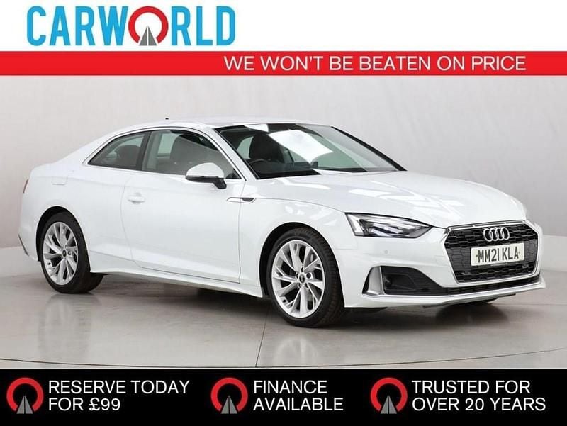 White Used 2021 Audi A5 Sport Coupe | £17,028 (Super price) - Image 1/3