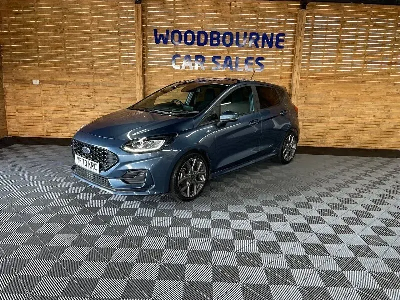 Used Ford Fiesta ST-Line 123 HP (90 kW) 2023 Blue Hatchback