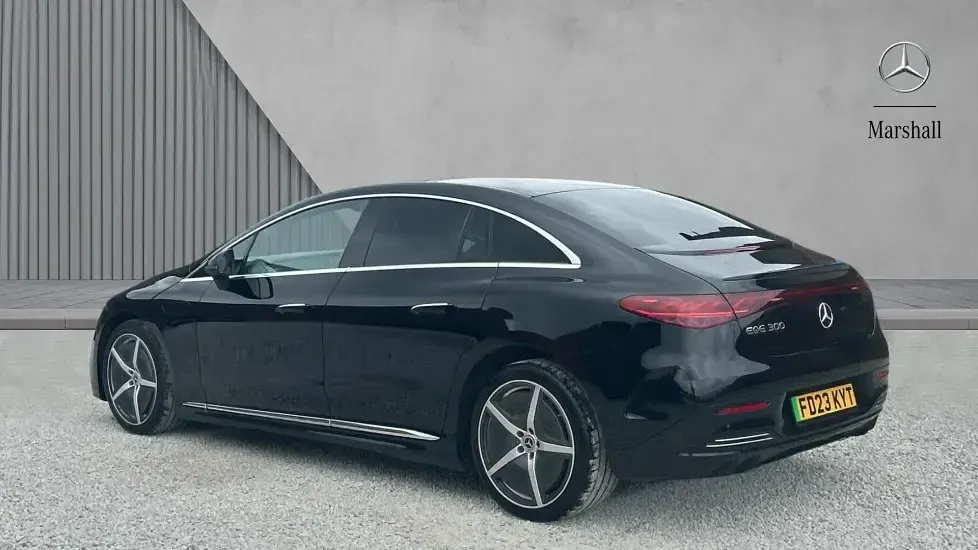 Used Mercedes EQE300 AMG Line Premium 180 kW (245 HP) 2023 Obsidian black metallic Sedan