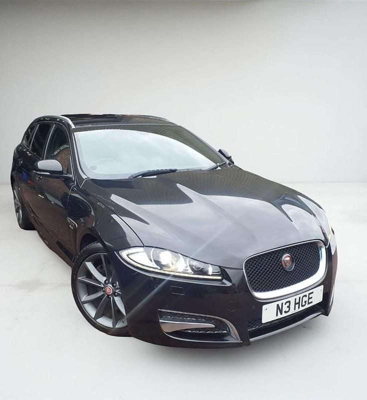 Black Used 2015 Jaguar XF Sportbrake R-Sport Estate | £10,750 (Fair price) - Image 1/4