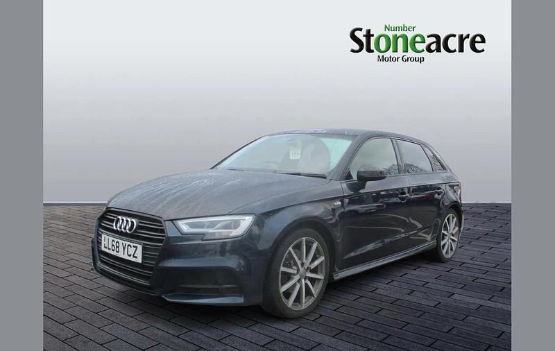 Used Audi A3 Black Edition 150 HP (110 kW) 2019 Blue Sedan