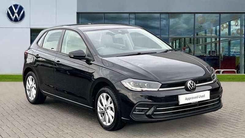 Deep black pearl Used 2022 VW Polo Style Hatchback | £16,265 (Fair price) - Image 1/4